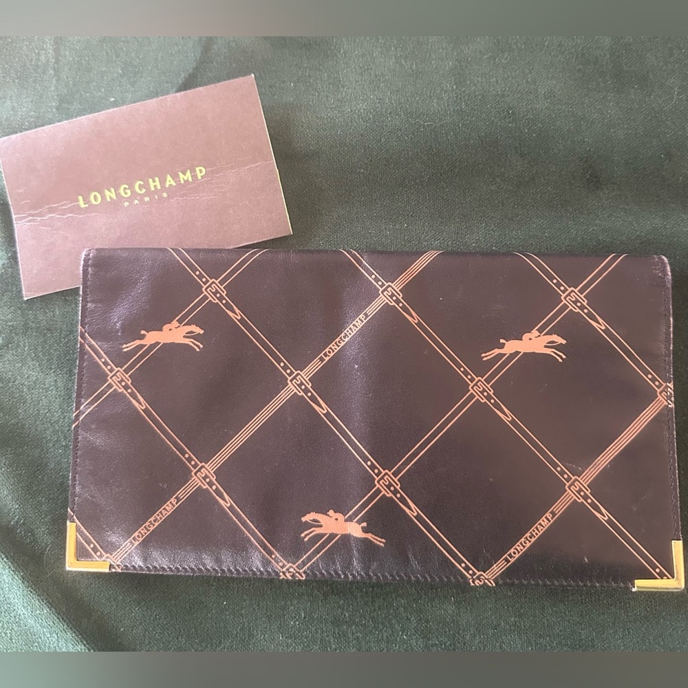 Longchamp Vintage Bifold wallet with zipper pocket